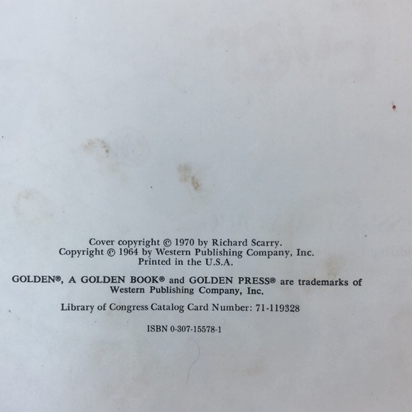 Vintage Richard Scarry's Best Mother Goose Large HC Book  Copyright 1970 - Picture 4 of 11